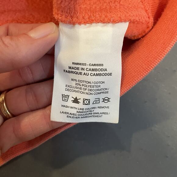 NIKE Sportswear Club Fleece Crewneck Sweatshirt Size XXL Coral Women’s Swoosh - Picture 5 of 7